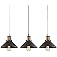 CLAXY Ecopower Industrial Mini Oil Rubbed Bronze Pendant Light 3 Pack