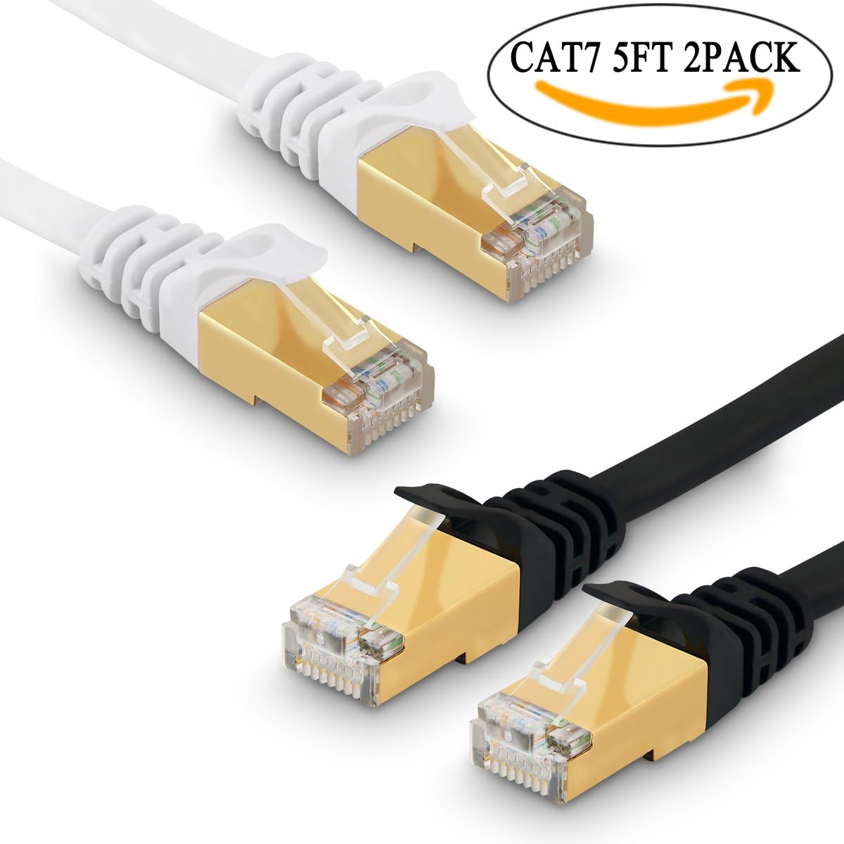 Câble Cat 7 Câble Réseau 10Gbps avec 650 MHz Amazon.fr Hightech