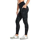 CRZ YOGA Womens Brushed Naked Feeling Workout Leggings 25" - High Waisted Gym Athletic Tummy Control Yoga Pants with Pockets