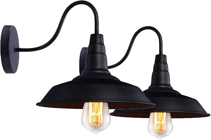 LEIKAS Accesorio de lámpara en Negro para Dormitorio, salón, Loft, luz