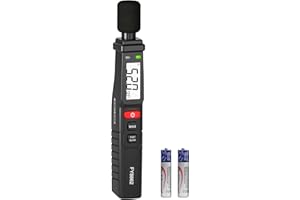 Mastfuyi Decibel Meter, Digital Sound Level Meter Portable SPL Meter 30dB to 130dB with A Weighted, MAX Data Hold, Fast/Slow Mode, Clip-on Ultralight Noise Meter for Home Factory Classroom Office