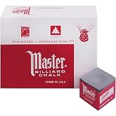 Tweeten Fibre Co Banker's Gray Billiard Pool Chalk Master Dozen Box