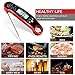 uvistare Digital Meat thermometer, Instant Read Thermometer, 2-4s Ultra-Fast Waterproof Cooking Thermometer for Grilling, Smoker, Oven (2 Batteries & Temperature Guide Included)