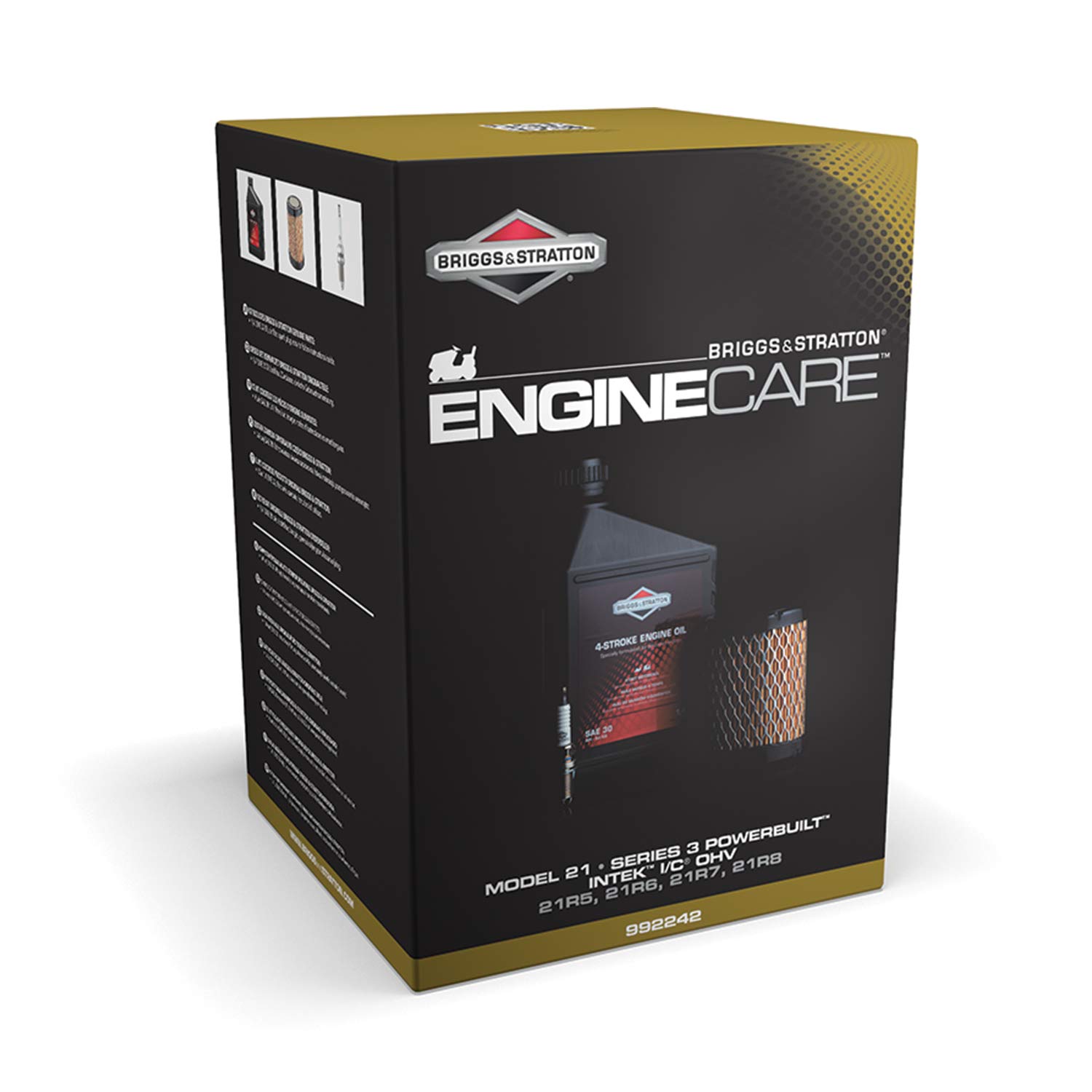 Briggs & Stratton 992242 Model 21, Series 3 Intek I/C OHV/21R5/21R6/21R7/21R8 Power Built Engine Care Kit
