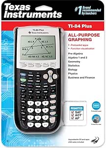 Texas Instruments TI-84 Plus Graphics Calculator, Black