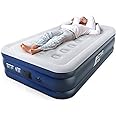Active Era Tall 20" Twin Air Mattress with Built in Pump & Raised Pillow, Elevated Inflatable Mattress, Heavy Duty Puncture Resistant Bed, Blow Up Waterproof Airbed