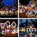 Christmas Projection Lights, HOSYO 10pcs Switchable Pattern Lens Motion Landscape Laser Christmas Lights LED Spotlights for Christmas Holiday Home Decoration Wall Motion Decoration