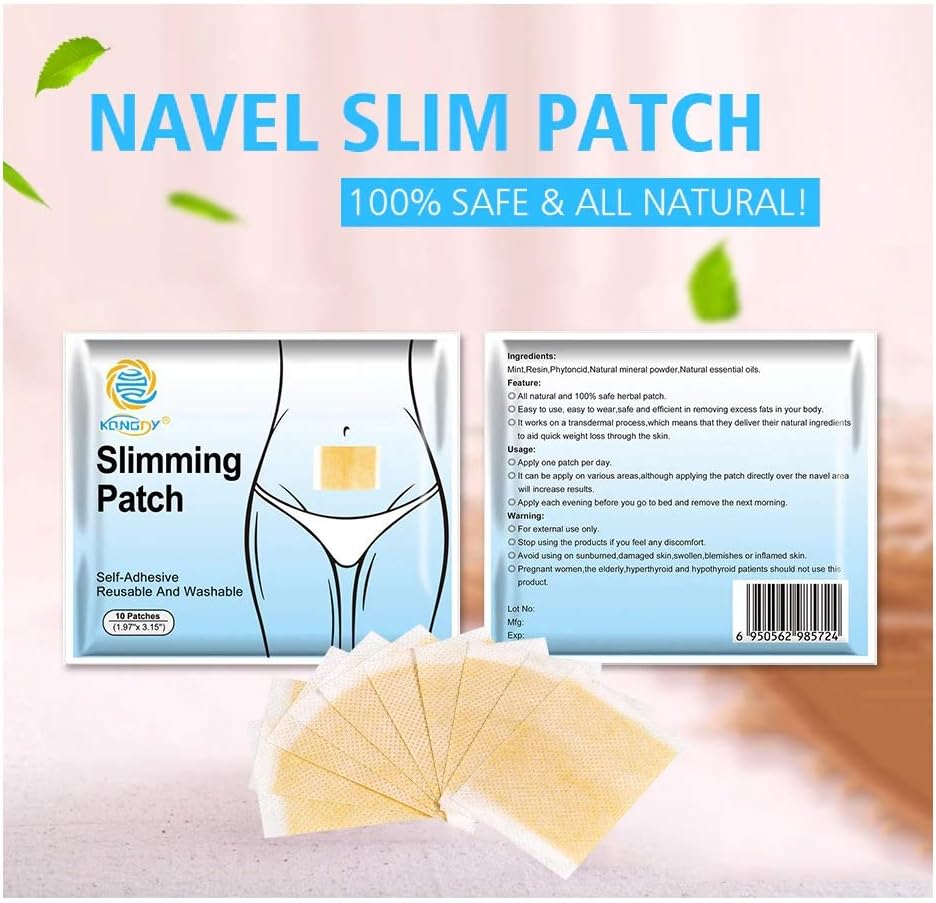 Herbal Slimming Patch for Women. Trans-Dermal Natural Pure Ingredients Belly Slim Detox Remove Excess Fat Extra Strong Slim Patches KONGDY - Image 4