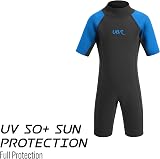 Urban Beach Sharptooth Shorty Wetsuit Blue M 2MM Unisex Youth Kids view 3
