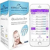 Easy@Home Ovulation Test Strips, 25 Pack Fertility Tests, Ovulation Predictor Kit, FSA Eligible, Powered by Premom…