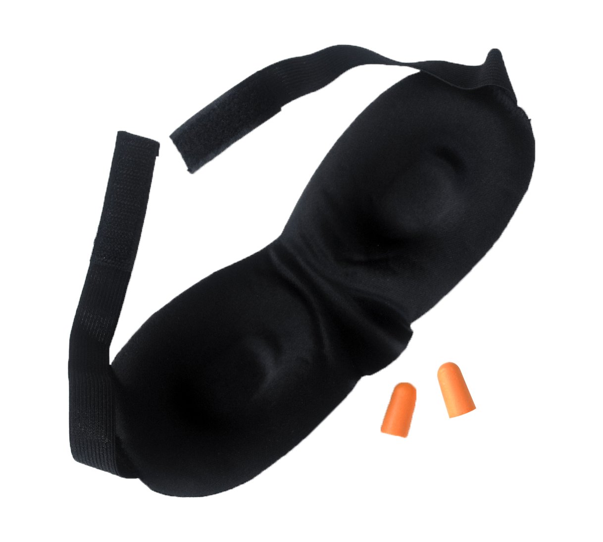 Korbond Contoured Eye Mask and Ear Plugs Set Packing Organiser, 18 cm, Black