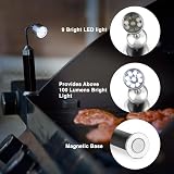 SA Products BBQ Grill Light Set 2 - 9 LED Magnetic Base 360° Adjustable Battery view 2