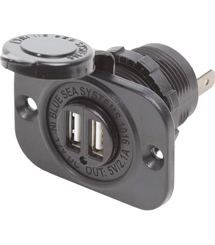 blue sea cigarette lighter socket Blue Sea 12v Dc Plug + Single Ext Socket (8-21012) including a nickel Blue Sea 4365 Water Resistant