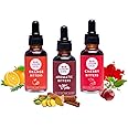 Bab Louie & Co. Non-Alcoholic Bitters Set – Cherry, Orange, Aromatic Bitters for Cocktails, Mocktails, Whiskey – 30ml/1oz Each, Non-Alcoholic Drinks - Natural Mixers – Makes 30 Drinks – Bar Essentials