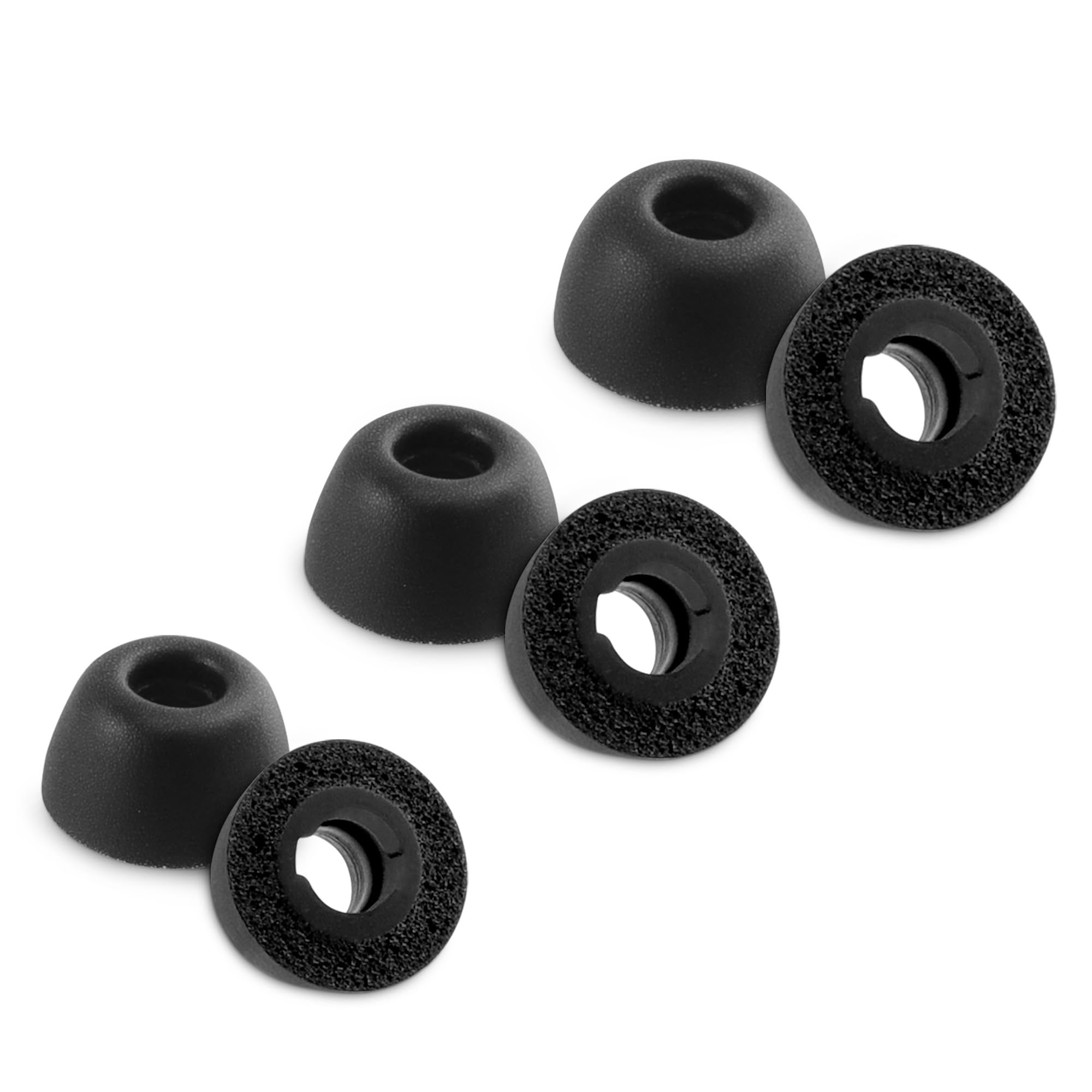 Photo 1 of NANLANFAN Replacement Foam Ear Tips for JBL Live Pro 2 / JBL Tune Buds/JBL Vibe Buds/JBL Live Beam 3 Wireless Earbuds, Ultimate Comfort, 3 Pairs (S/M/L, Black)
