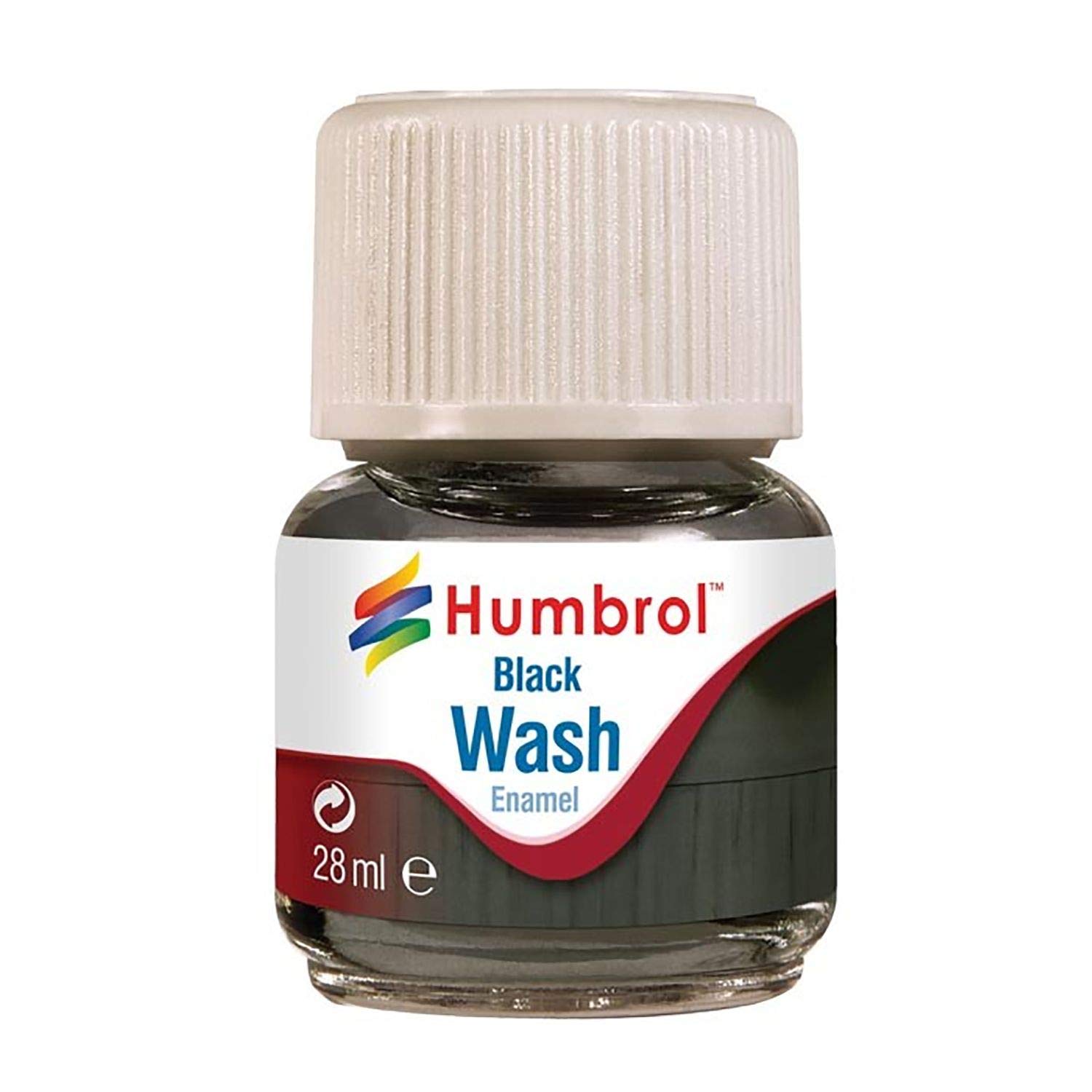 Humbrol AV0201 Enamel Wash modellers washes effect Black 28ml