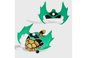 ENRICHOICE Turtle Leash,Tortoise Costume,Turtle Wings Pet Accessory Sweater for Turtle Funny Halloween Costumes Accessories(Dark Green)