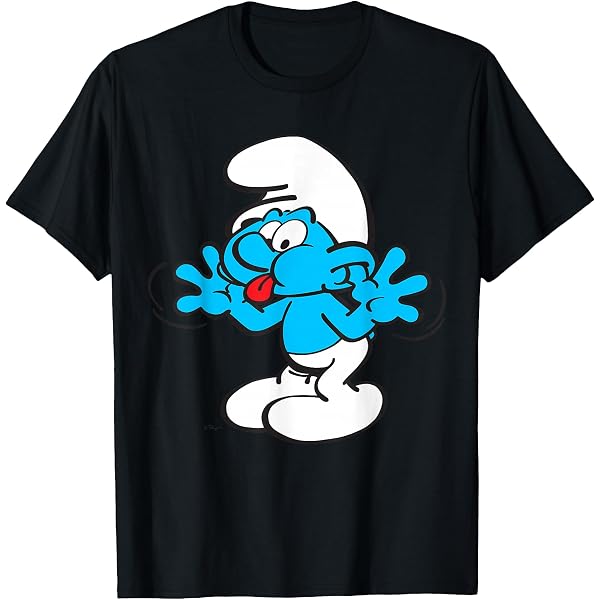 Amazon.com: The Smurfs Think Blue Thought Bubble T-Shirt 
