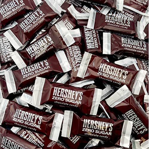 HERSHEY'S Zero Sugar Milk Chocolate Candy Bars (30 Ounces Bulk Pack