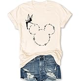 Magic Kingdom Castle Shirt Women Casual Vacation Holiday Short Sleeve Boho Clothes for Women Summer Fairy Cute Tops