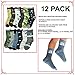 Angelina Boys Kid's Novelty Crew Socks (12-Pairs)