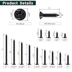 #12 x 2 Flat Head Phillips Sheet Metal Tek