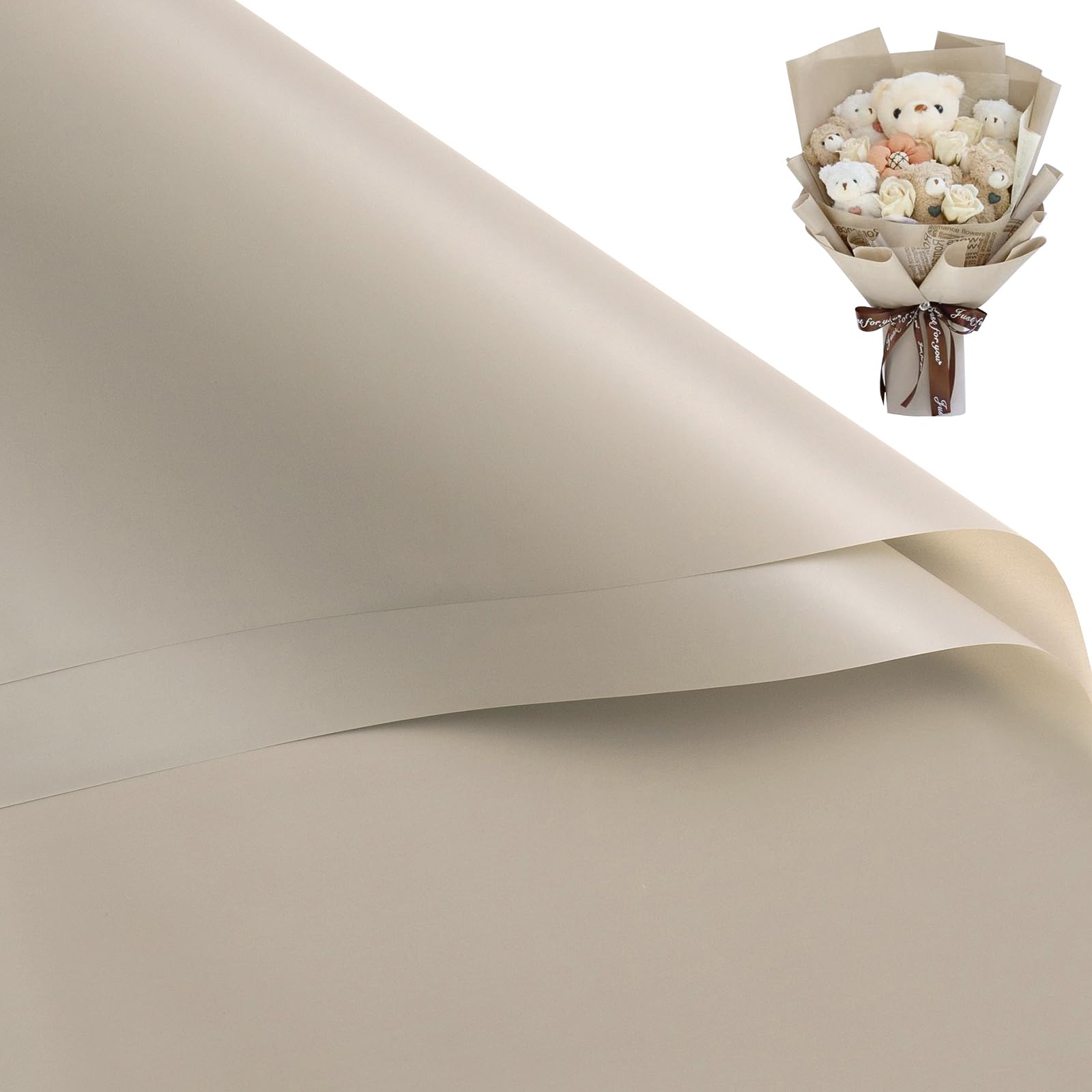 Photo 1 of ***MISSING PARTS***
WRAPAHOLIC 20 Sheets Flower Wrapping Paper - 22.4 x 22.4 inch Pure Nude Color Water-Resistant Floral Bouquet Wrapping Paper, Florist Supplies Packaging for Wedding Birthday Gift DIY