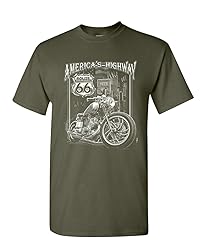 America's Highway T-Shirt Route 66 MC Motorcycle