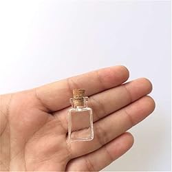 Mini Glass Bottles Rectangle Transparent Bottles