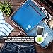 Bago Foldable Duffel Bags for Traveling Women & Men - 60L Medium Packable Duffle Bag for Travel with Shoe Compartment - Water Repellant, Heavy Duty, Lightweight Folding & Collapsible (Blue)