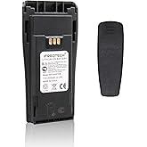 IFREQTECH 3000mAh NNTN4497CR Li-ion Battery for Motorola cp200d CP200 EP450 CP140 CP040 CP380 CP180 DEP450 GP3688 PR400 CP250 PR400 EP450 EP450S DEP450 GP3688 GP3188 Raido with Belt Clip