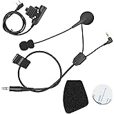 COMBATGEAR Y Cable Connector Boom Mic U94 PTT for Howard Leight Safety Earmuffs,Compatible with Sordi Supree Pro X Earmuffs Convert into Communicated Headset