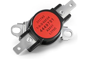 Cutetool WP4449751 Range Oven High Limit Thermostat Compatible with Whirlpool, KitchenAid, Maytag, Jenn-Air, and Amana Double
