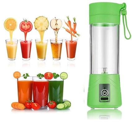 Dealcrox Multifunction 380ML Mini USB Electric Fruit Juicer CUP Rechargeable Smoothie Maker