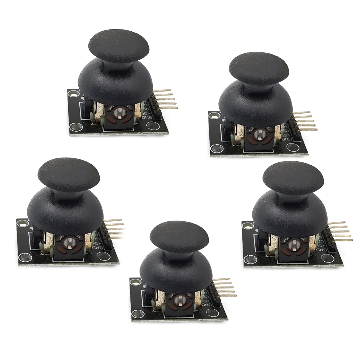 KIRO&SEEU 5pcs Game Joystick Sensor Game Controller Sensor JoyStick Breakout Module for Arduino PS2 Raspberry Pi