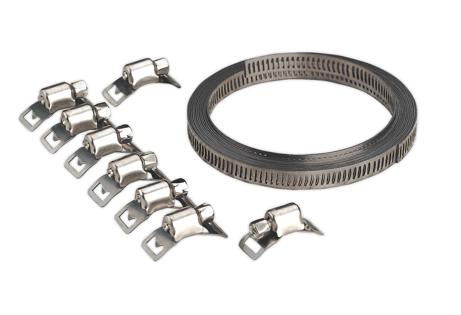 Sealey Jc97 Hose Clamp Set Self-Build 8Mm Band Width