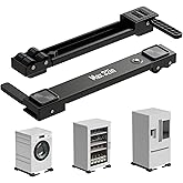 KVRG Appliance Rollers Heavy Duty,Newest Extendable Appliance Sliders,Liftable Washing Machine Base,Easily Move Washer and Dryer Machines,Refrigerators,Furniture-Black