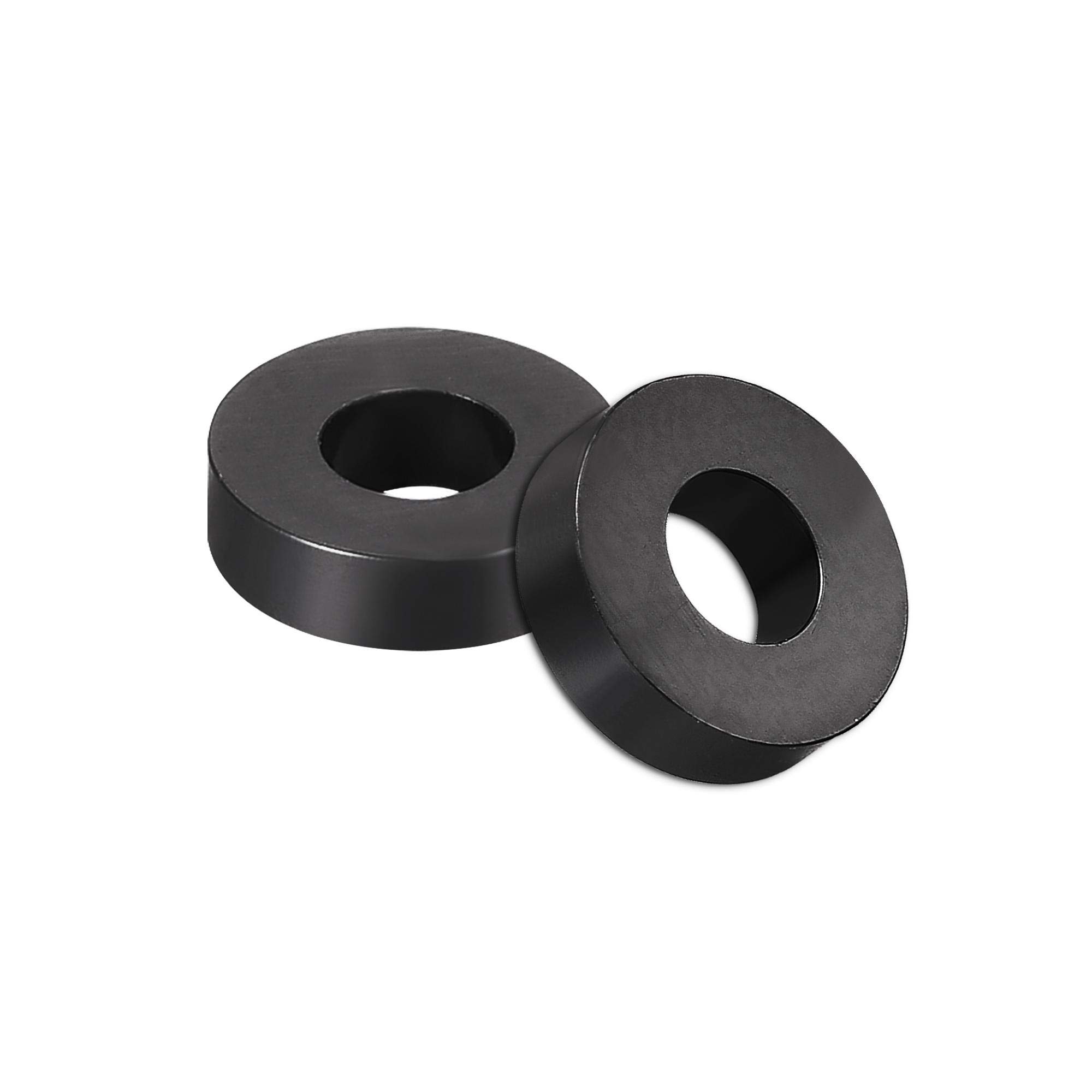 sourcing map Nylon Round Spacer Washer 3.2mm ID 7mm OD 2mm Height for M3 Screws Black 300Pcs