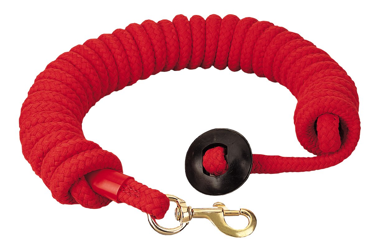 Weaver Leather Rounded Cotton Lunge Line Red,3/4" x 25'