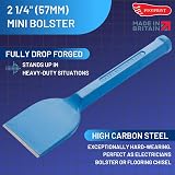 Footprint Footing Mini 58mm Brick Bolster 2 1/4 Electricians Chisel view 2