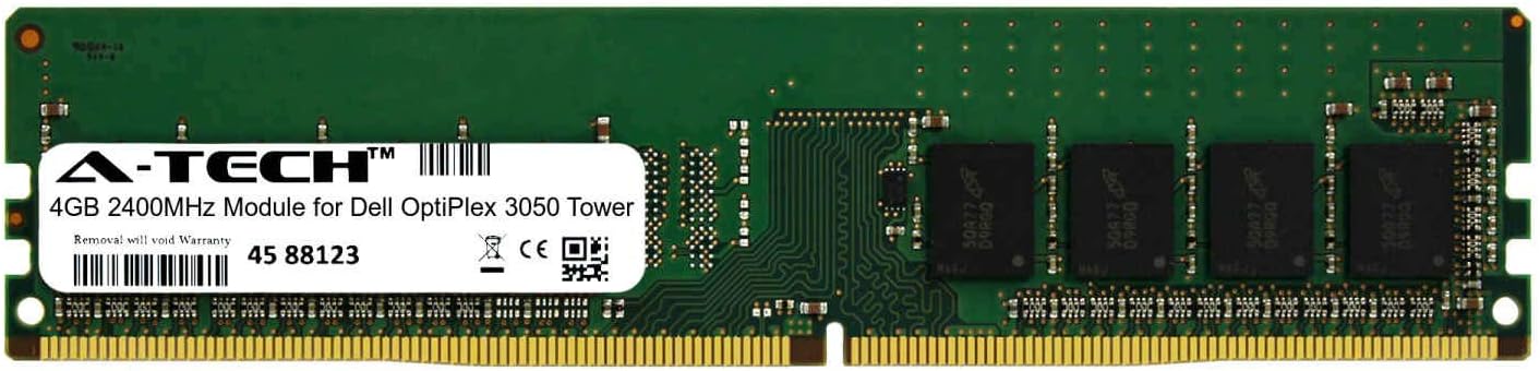 A-Tech 4GB Module for Dell OptiPlex 3050 Tower Desktop & Workstation Motherboard Compatible DDR4 2400Mhz Memory Ram (ATMS283813A25815X1)