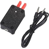 Generic CW Key Double Paddle Morse Code Electric Adjustable Finger Force | Generic Automatic Double Paddle CW Key Supports Morse Code Input With Electric Adjustable Finger Force