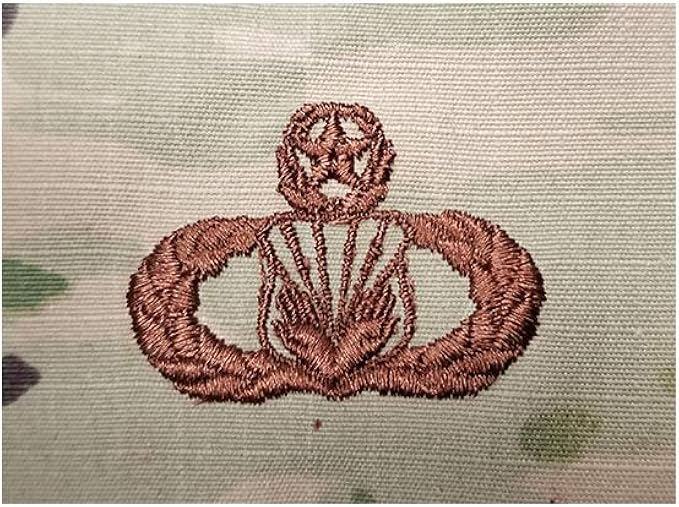 Amazon US Air Force Chaplain Service Master OCP Spice Brown Badge 