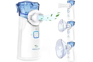 Meowyn Ultrasonic Mesh Nebulizer, USB-C Rechargeable Nebulizer Machine for Adults and Kids, Super Quiet Portable Nebulizer for Kids, Efficient Atomization, Less Residues, Adjustable Working Mode