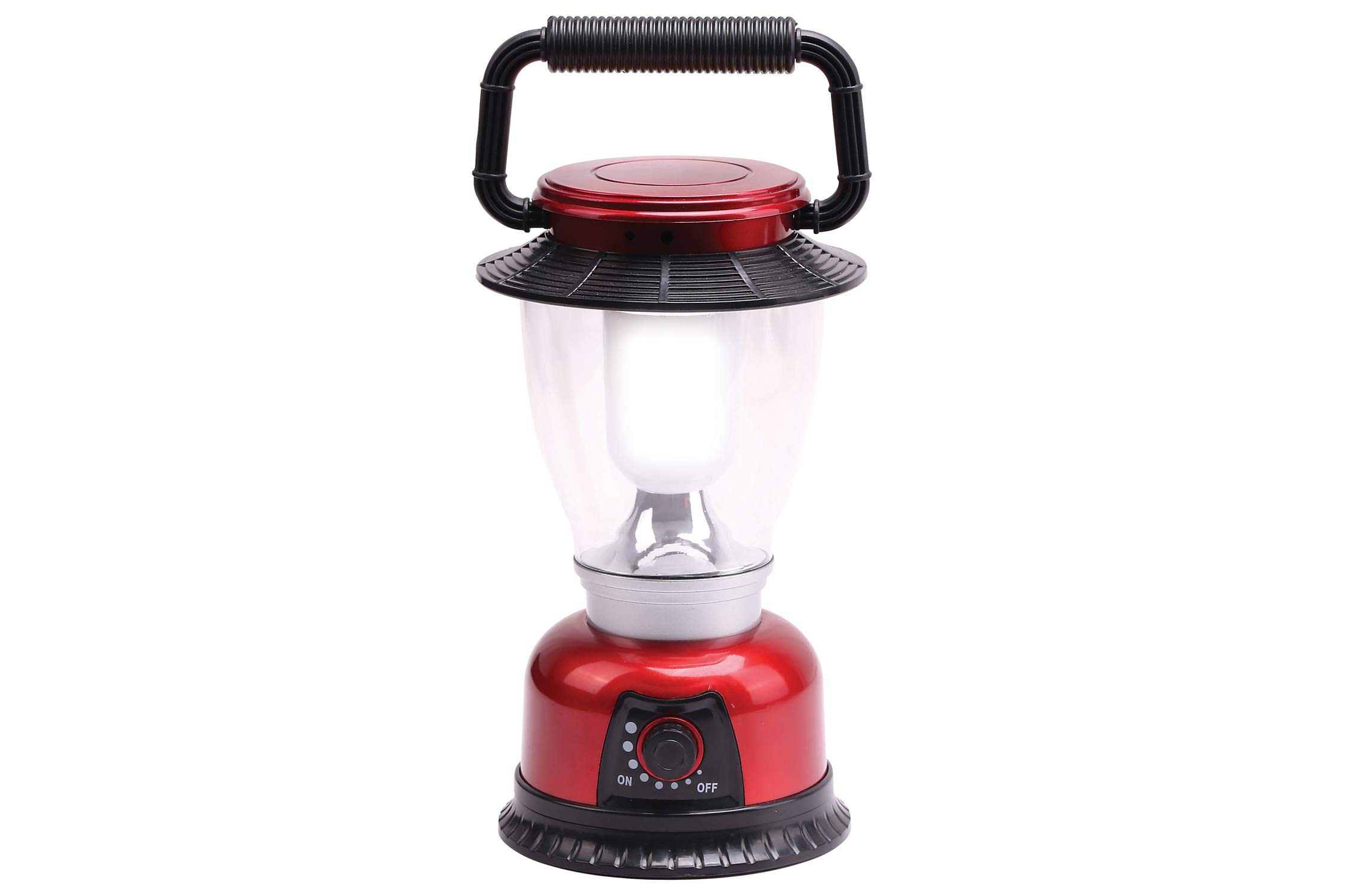 Infapower 6 LED Large Outdoor Lantern, Metal, Red,