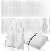 100Pcs Purse Dust Bags for Storage Drawstring Purse Covers Storage Bags for Dust and Storages 11in X 15in Breathable Non-woven Fabric Storages Pouch String Bag Travel Shoe Bag Handbag Covers