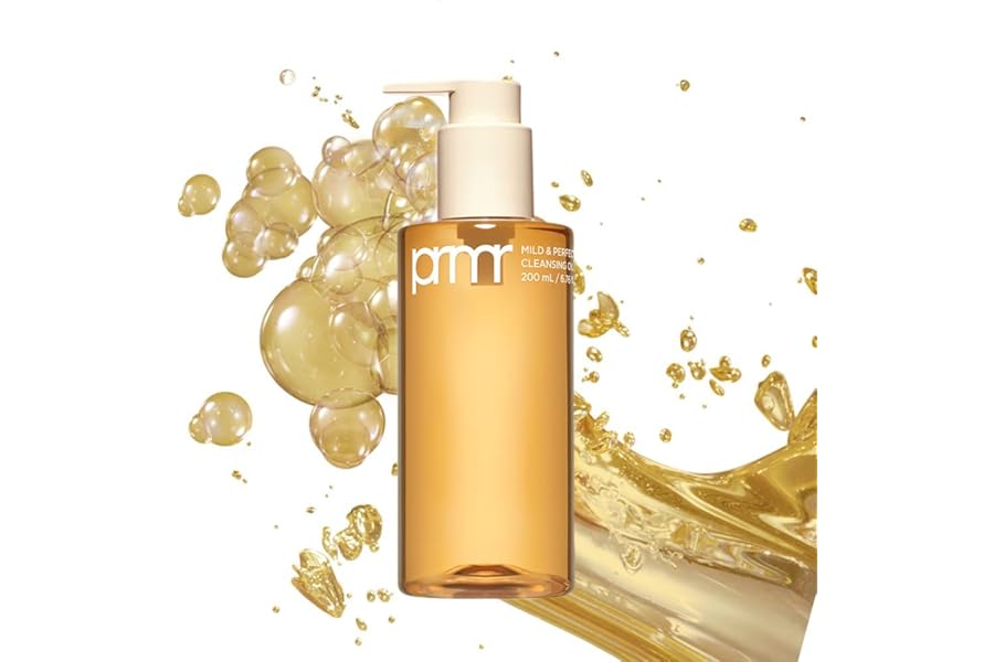 PRIMERA (PRMR Oil To Foam Cleanser Korean Deep Cleansing Oil, Daily Makeup Remover, Blackheads, Dust and Dirt Removal, Pore Cleaning, Hyaluronic acid (200ml, 6.76 fl. oz)