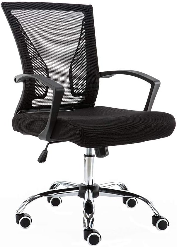Modern Home Zuna Mid-Back Office Chair - Black/Black
