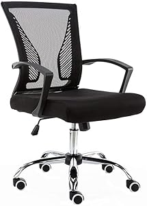 Modern Home Zuna Mid-Back Office Chair - Black/Black