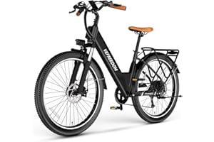 VELECTREC 1000W/1500W Peak Electric Bike for Adults,up 80 Miles Removable Battery Ebike, 26/24''" UL Certified Electric Mountain E Bike,Adult Electric Bicycles for Commute Beach Snow